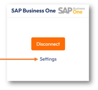 SAP Business One Integration Settings