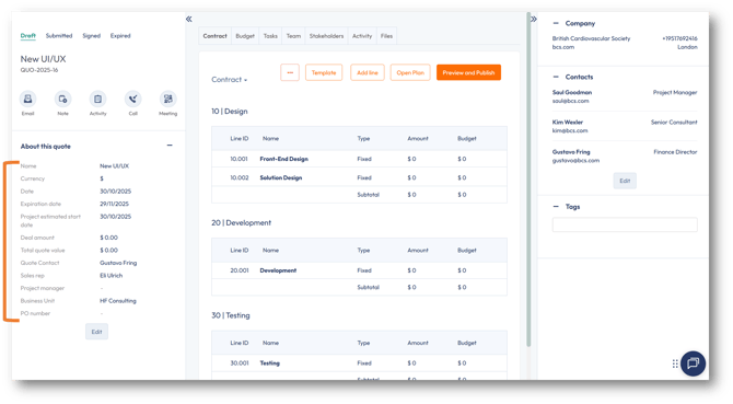 New quote is created