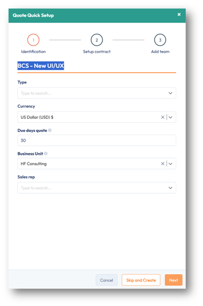 Step 1: Identification - name the quote